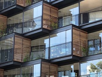 Glaskarnapper som halvprivate opholdsareal
Foto: Ditte Thye