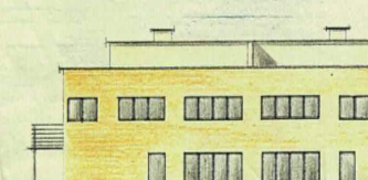 Emanuel Olsensvej 5-7 facade mod vej
Udsnit af tegning udlånt af Frederiksberg Stadsarkiv